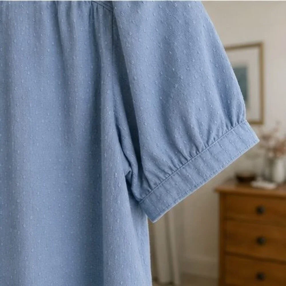 Olive Button Blouse